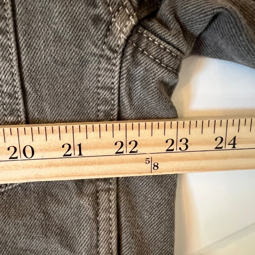 Gap Relaxed Denim Utility Shirt Jacket in Espresso Brown, Men's‎ Size Small